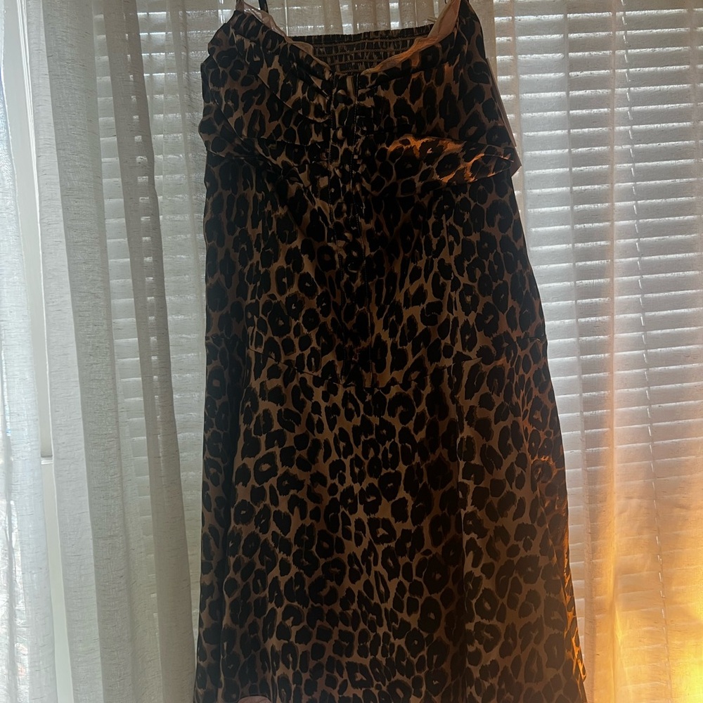 NWT Reformation Leopard Print Mini Dress - Picture 3 of 4